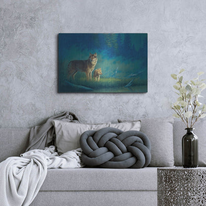 Luxe Metal Art 'Misty Morning' by Joh Naito, Metal Wall Art,36x24