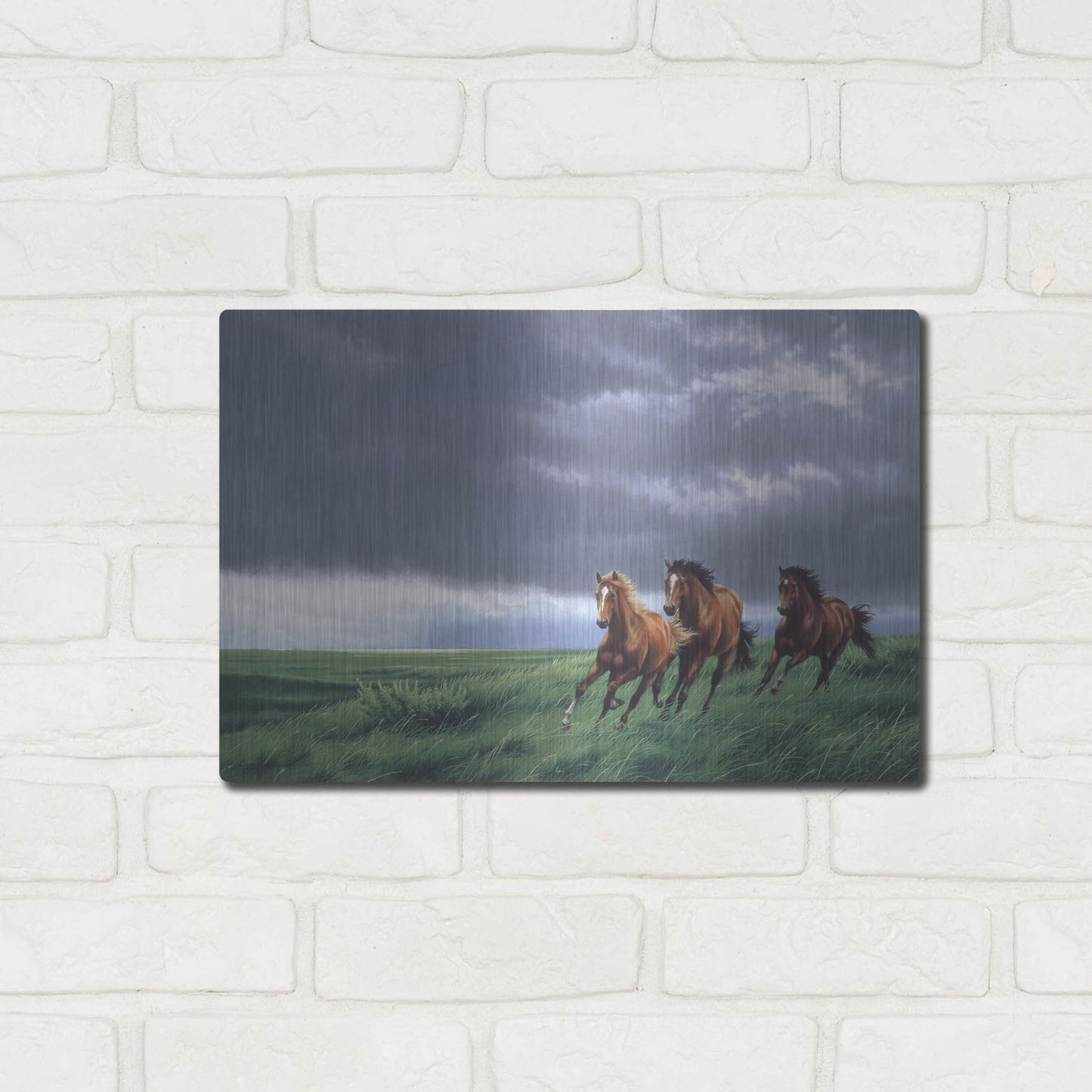 Luxe Metal Art 'On The Way Home' by Joh Naito, Metal Wall Art,16x12