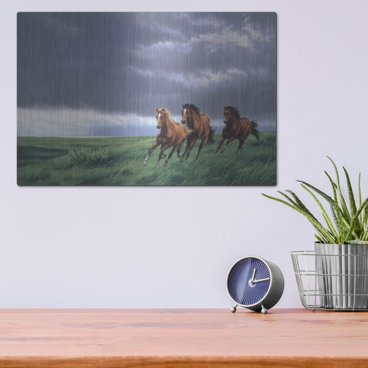 Luxe Metal Art 'On The Way Home' by Joh Naito, Metal Wall Art,16x12