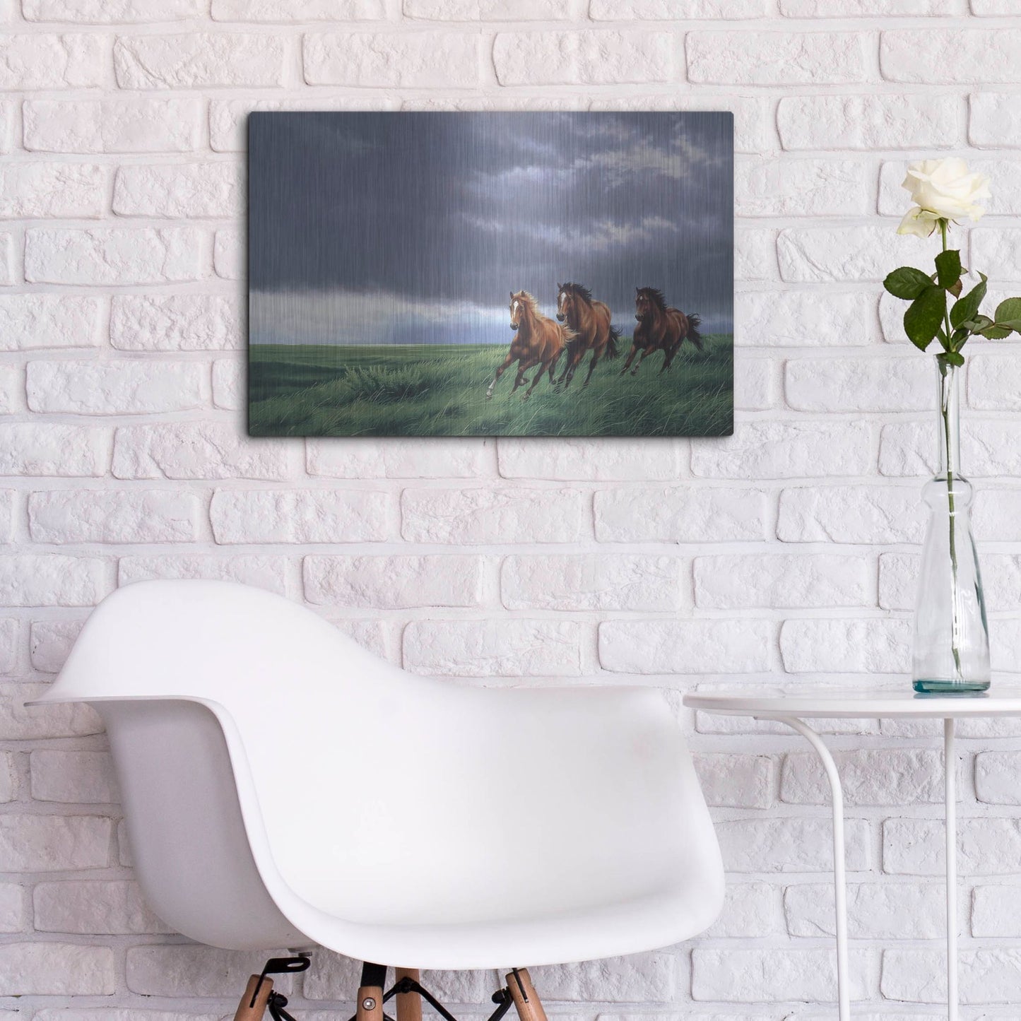 Luxe Metal Art 'On The Way Home' by Joh Naito, Metal Wall Art,24x16