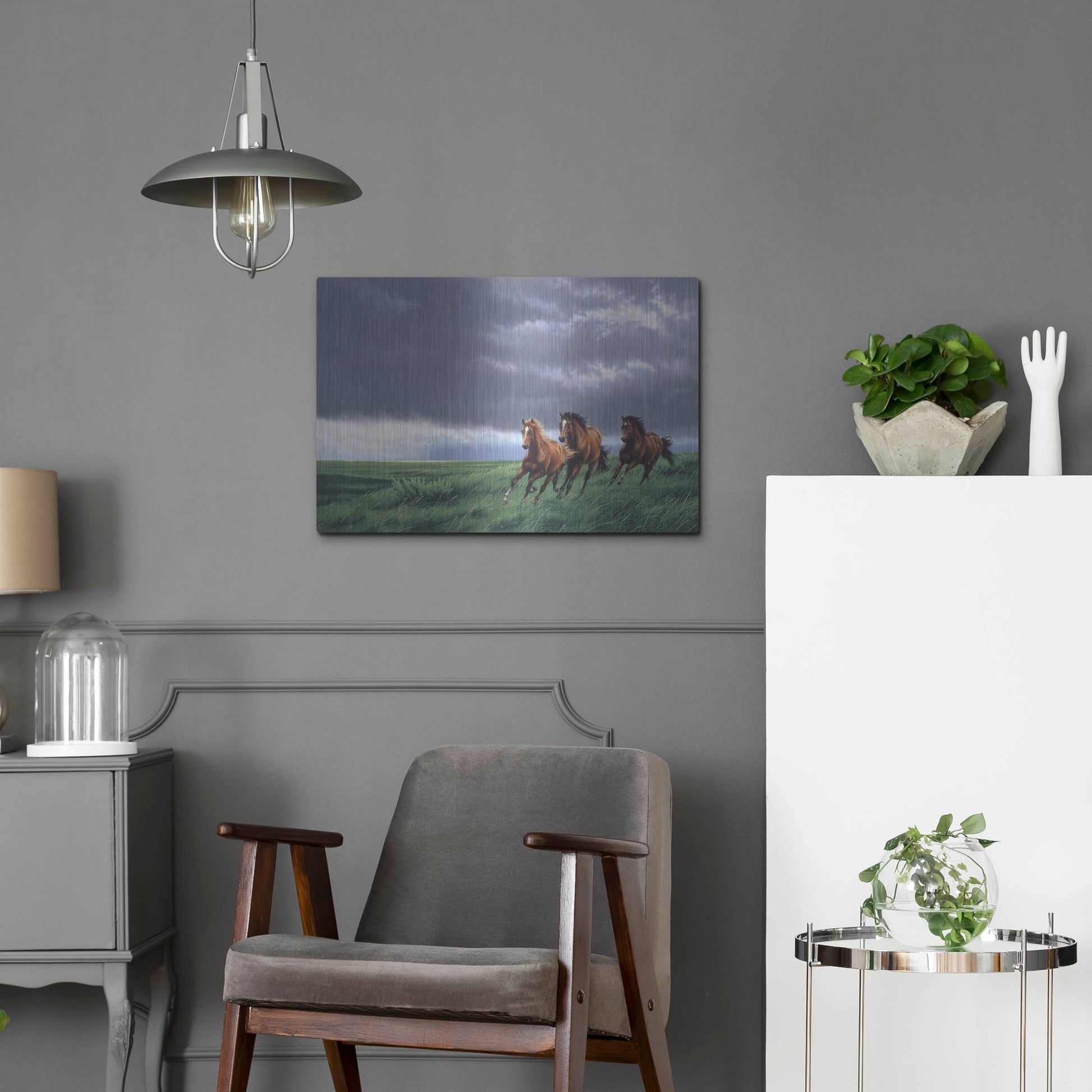 Luxe Metal Art 'On The Way Home' by Joh Naito, Metal Wall Art,24x16