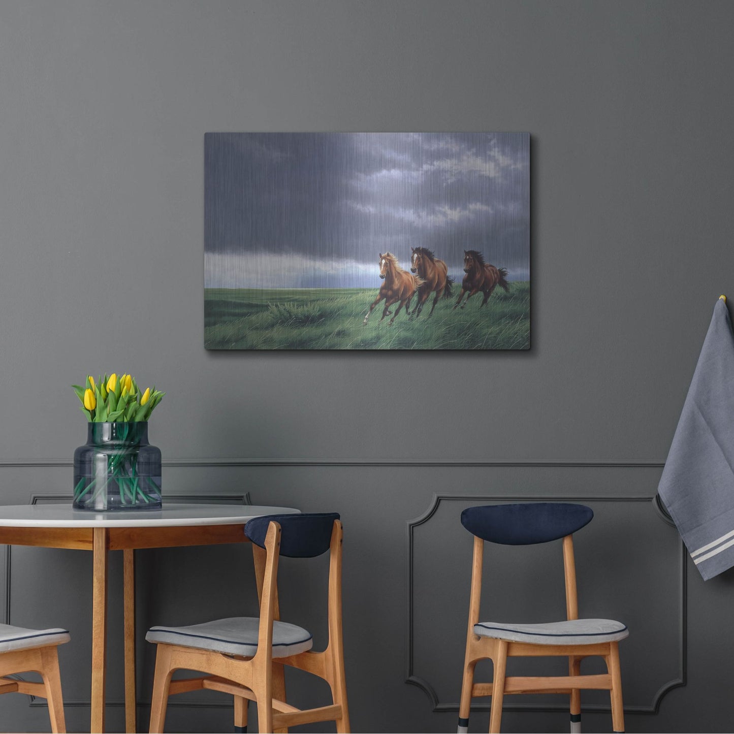 Luxe Metal Art 'On The Way Home' by Joh Naito, Metal Wall Art,36x24