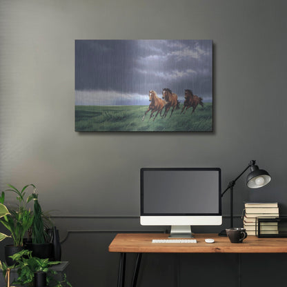 Luxe Metal Art 'On The Way Home' by Joh Naito, Metal Wall Art,36x24