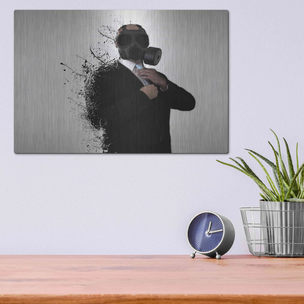 'Dissolution of Man' by Nicklas Gustafsson – Metal Wall Art, 16x12 room view