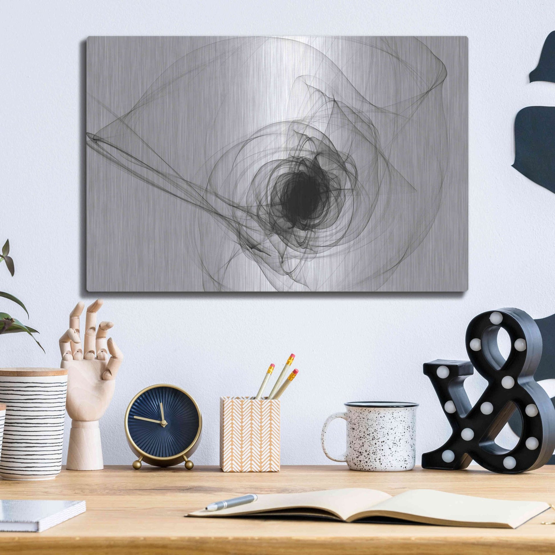 Luxe Metal Art 'Out of the Night' by Irena Orlov, Metal Wall Art,16x12