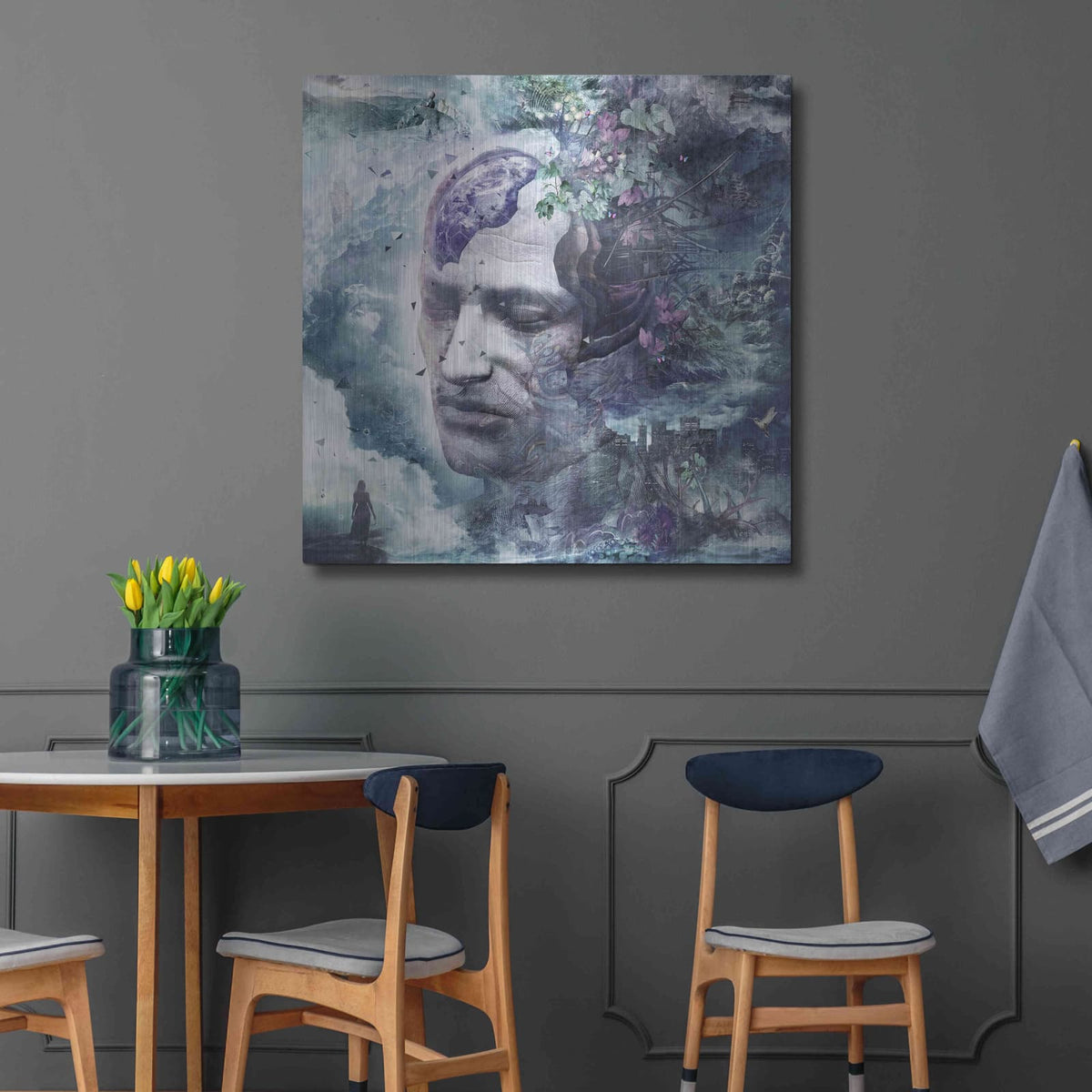 'All We Have is Now' by Cameron Gray – Metal Wall Art, 36x36 room view