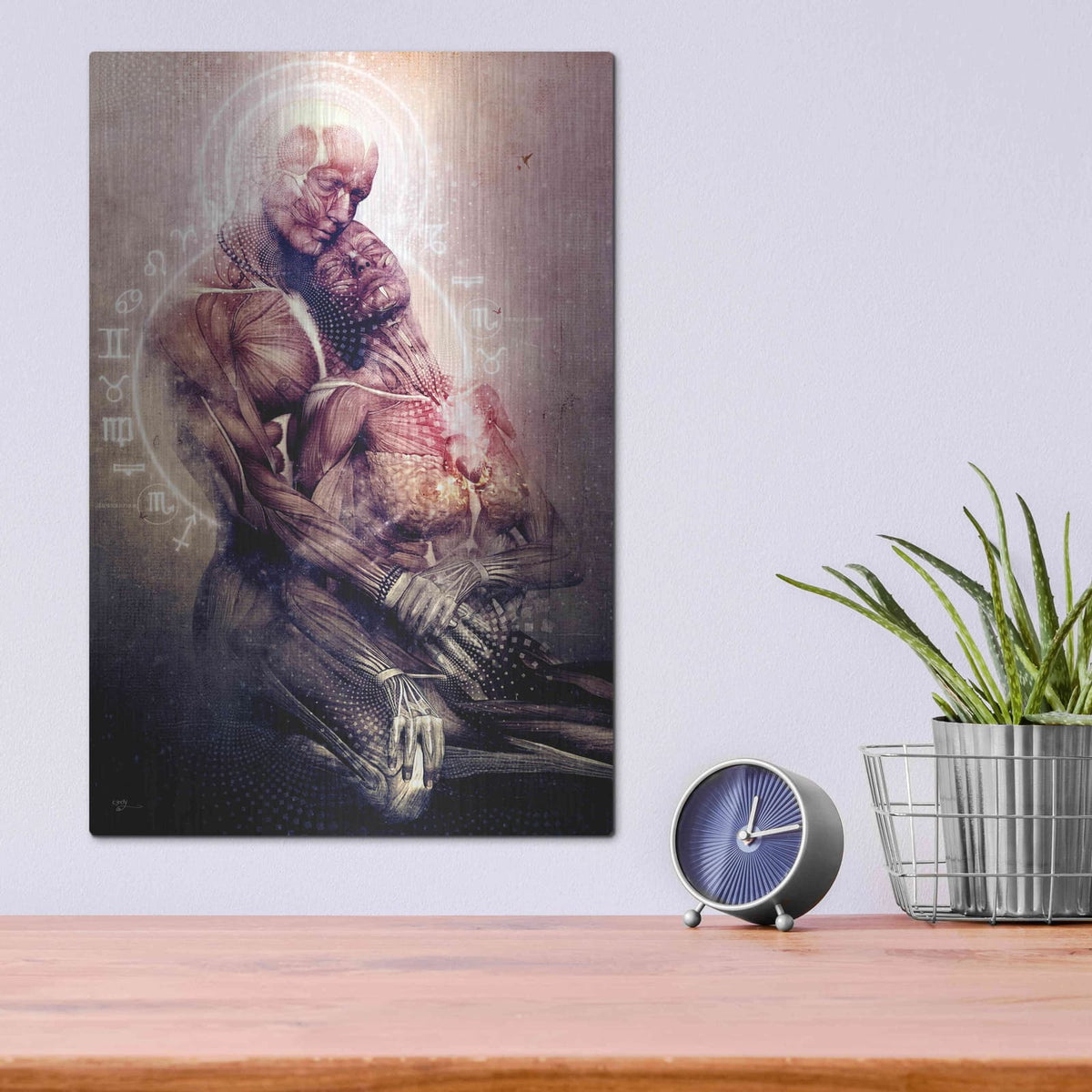 'Between The Teardrops' by Cameron Gray – Metal Wall Art, 12x16 room view