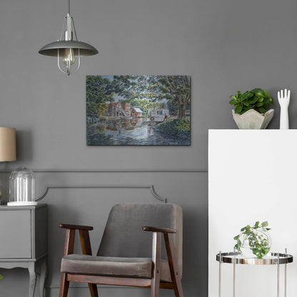 Luxe Metal Art 'The Excursion Boat' by Stanton Manolakas, Metal Wall Art,24x16