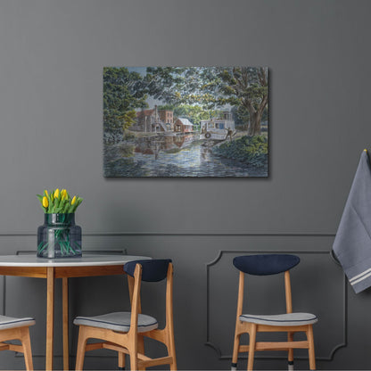 Luxe Metal Art 'The Excursion Boat' by Stanton Manolakas, Metal Wall Art,36x24