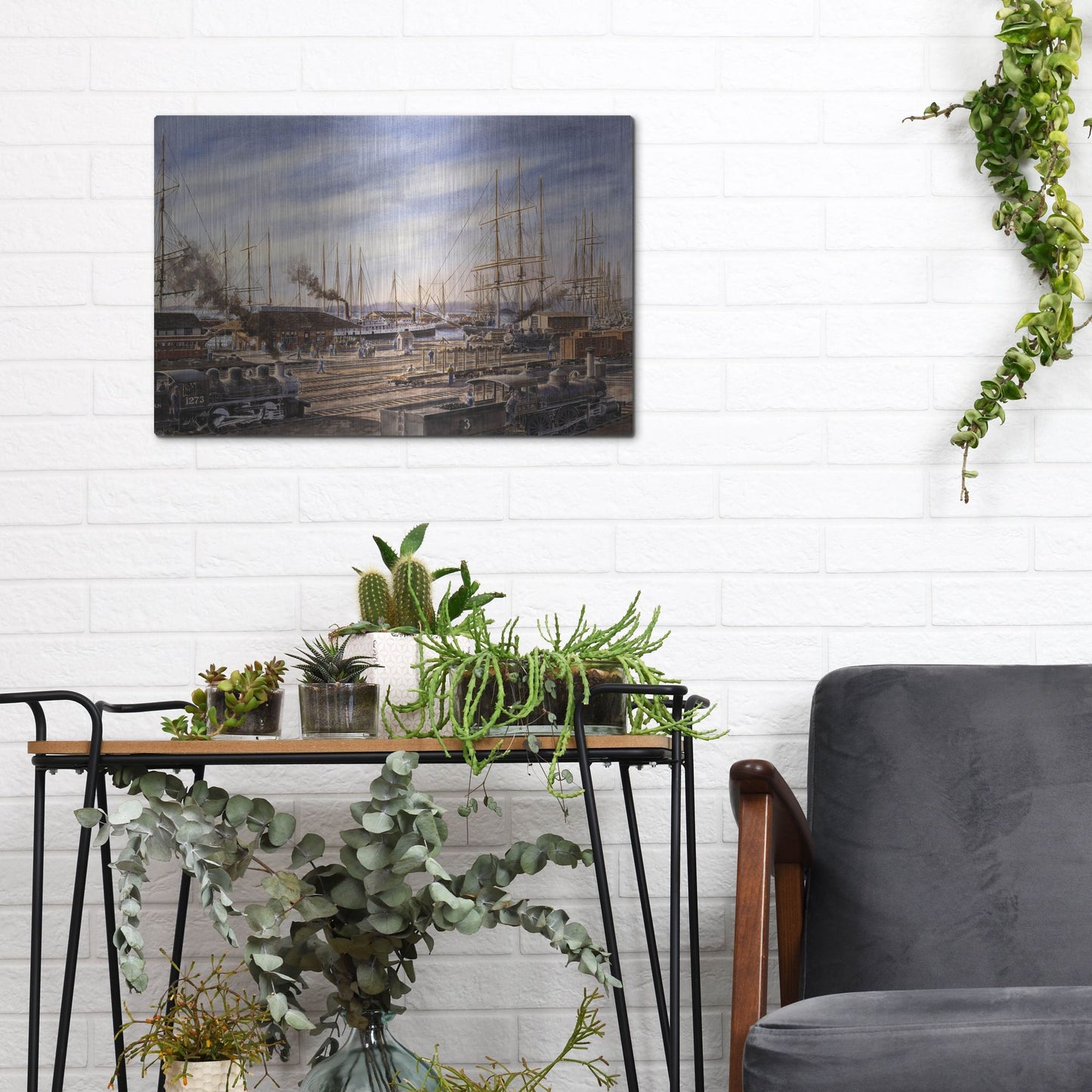 Luxe Metal Art 'San Pedro Sunrise 2' by Stanton Manolakas, Metal Wall Art,16x12