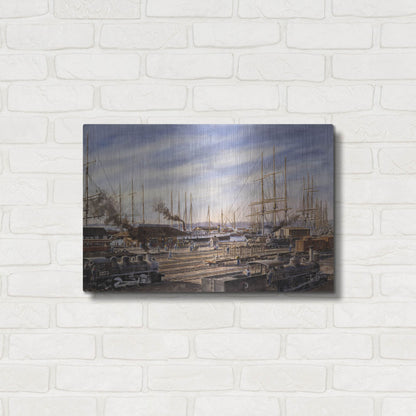 Luxe Metal Art 'San Pedro Sunrise 2' by Stanton Manolakas, Metal Wall Art,24x16