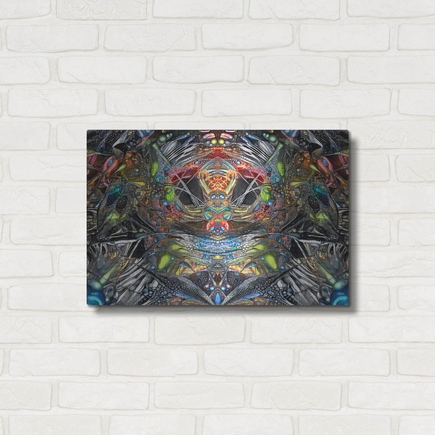 Luxe Metal Art '666' by Pedro Gavidia, Metal Wall Art,24x16