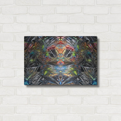 Luxe Metal Art '666' by Pedro Gavidia, Metal Wall Art,24x16