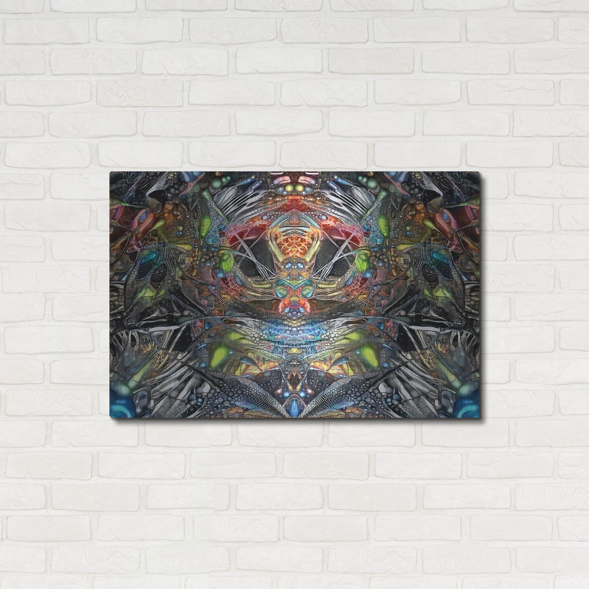 Luxe Metal Art '666' by Pedro Gavidia, Metal Wall Art,36x24