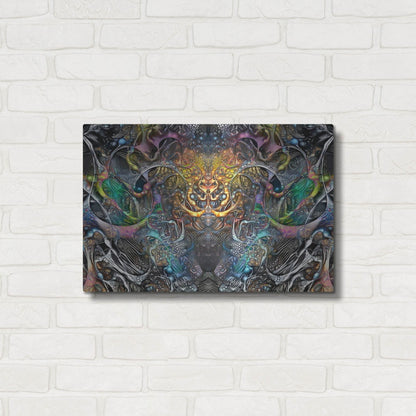 Luxe Metal Art 'Cernunnos' by Pedro Gavidia, Metal Wall Art,24x16