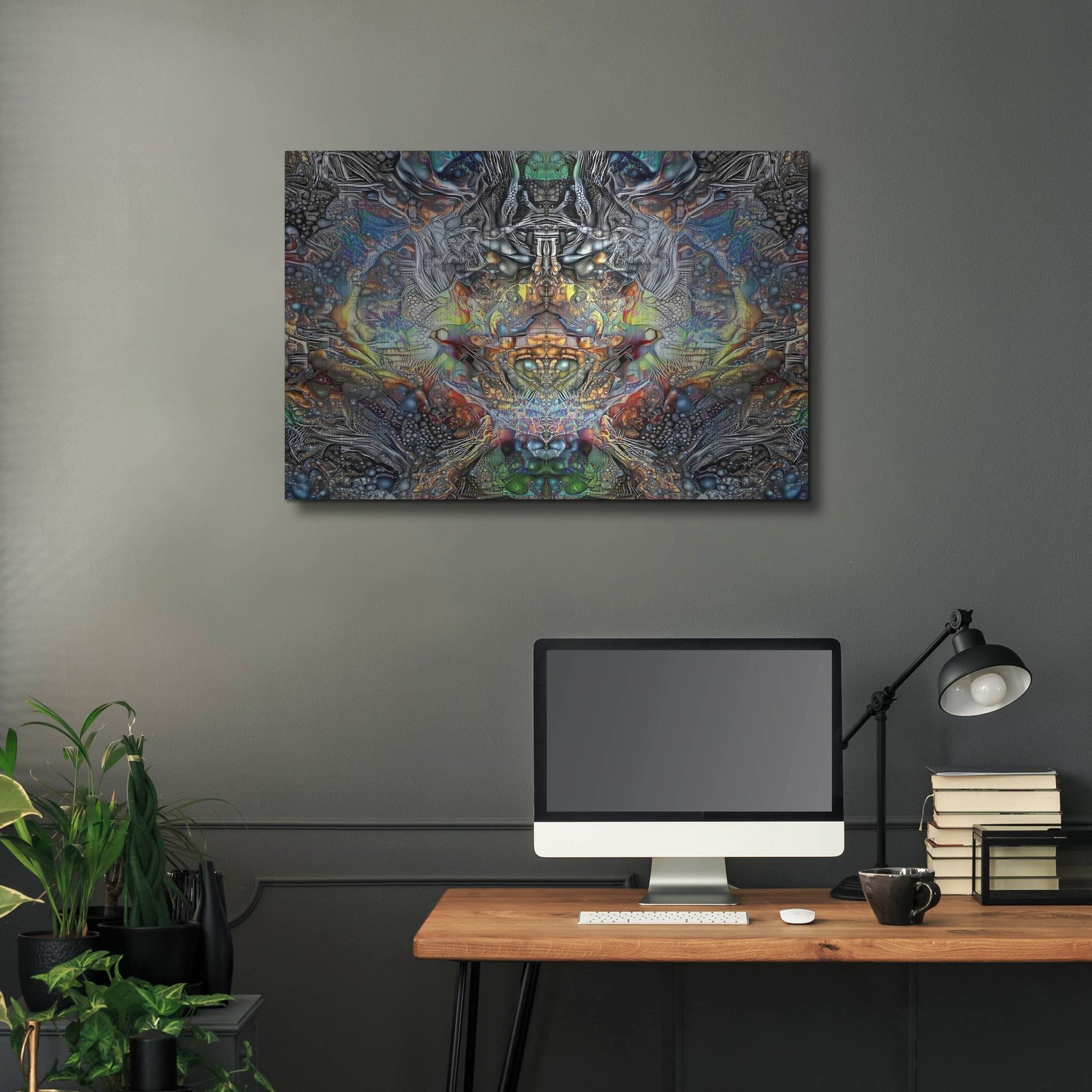 Luxe Metal Art 'Cosmogon' by Pedro Gavidia, Metal Wall Art,36x24