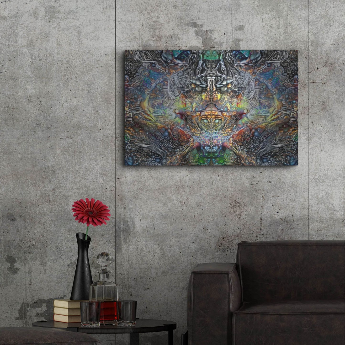 Luxe Metal Art 'Cosmogon' by Pedro Gavidia, Metal Wall Art,36x24