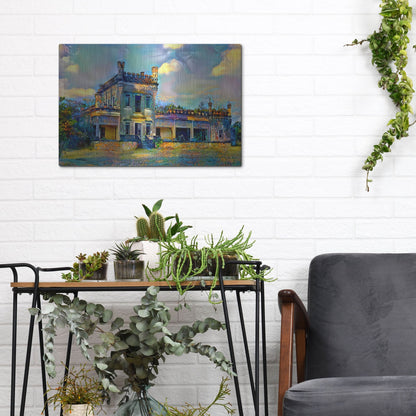 Luxe Metal Art 'El Mante Tamaulipas Mexico Castle Of Nueva Apolonia' by Pedro Gavidia, Metal Wall Art,16x12