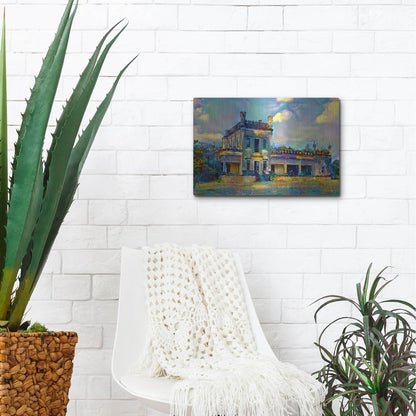 Luxe Metal Art 'El Mante Tamaulipas Mexico Castle Of Nueva Apolonia' by Pedro Gavidia, Metal Wall Art,16x12