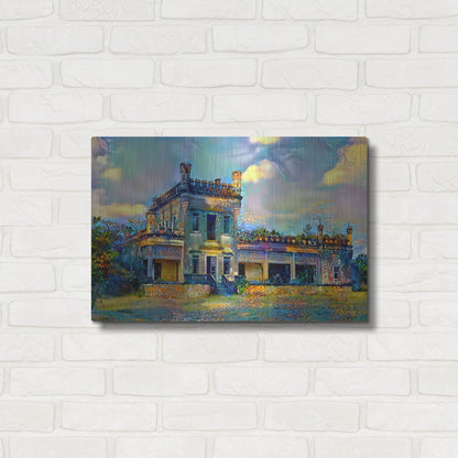 Luxe Metal Art 'El Mante Tamaulipas Mexico Castle Of Nueva Apolonia' by Pedro Gavidia, Metal Wall Art,24x16