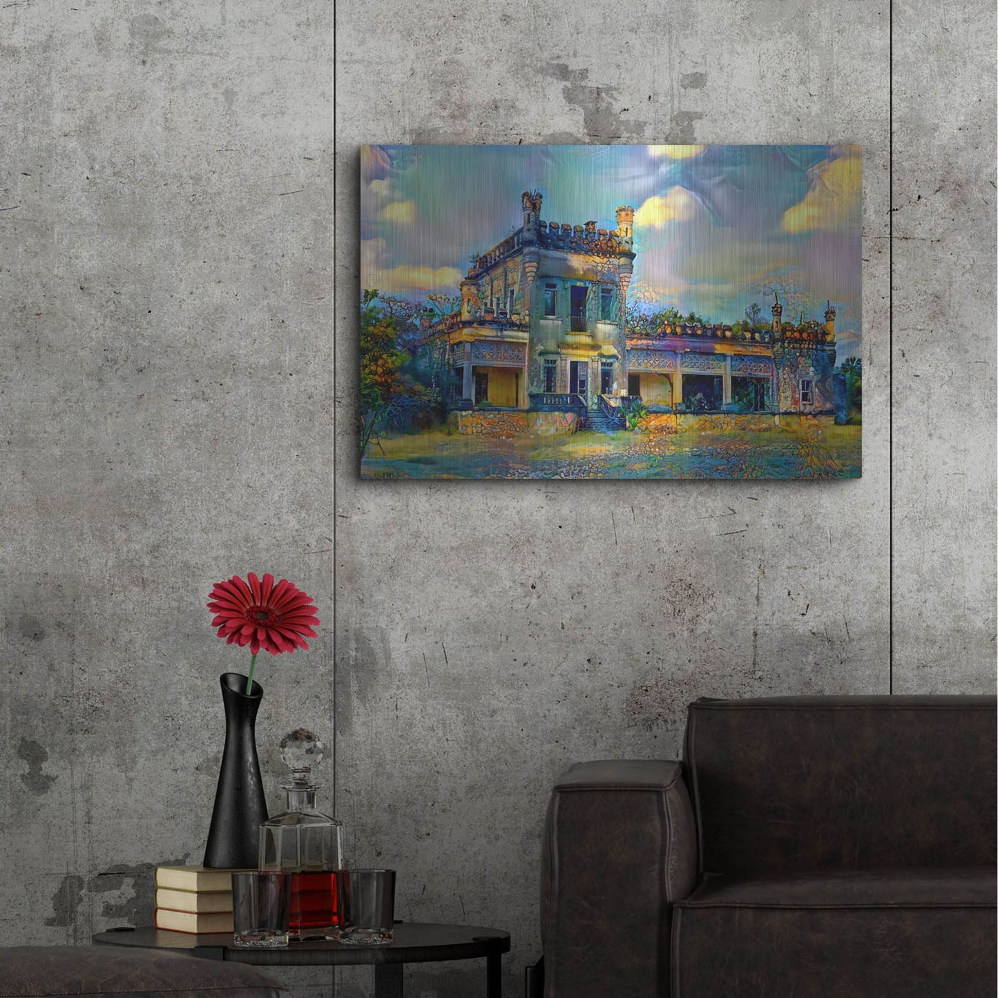 Luxe Metal Art 'El Mante Tamaulipas Mexico Castle Of Nueva Apolonia' by Pedro Gavidia, Metal Wall Art,36x24