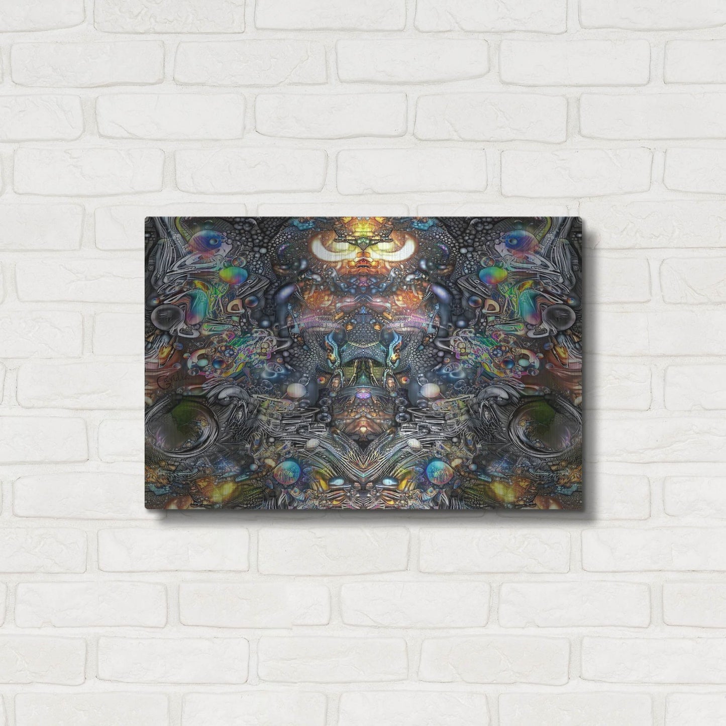 Luxe Metal Art 'Embers' by Pedro Gavidia, Metal Wall Art,24x16