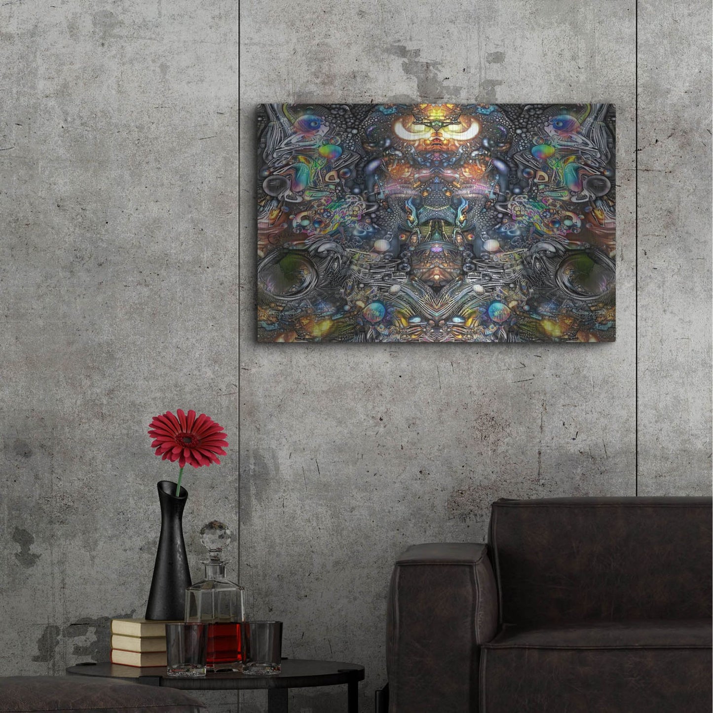 Luxe Metal Art 'Embers' by Pedro Gavidia, Metal Wall Art,36x24