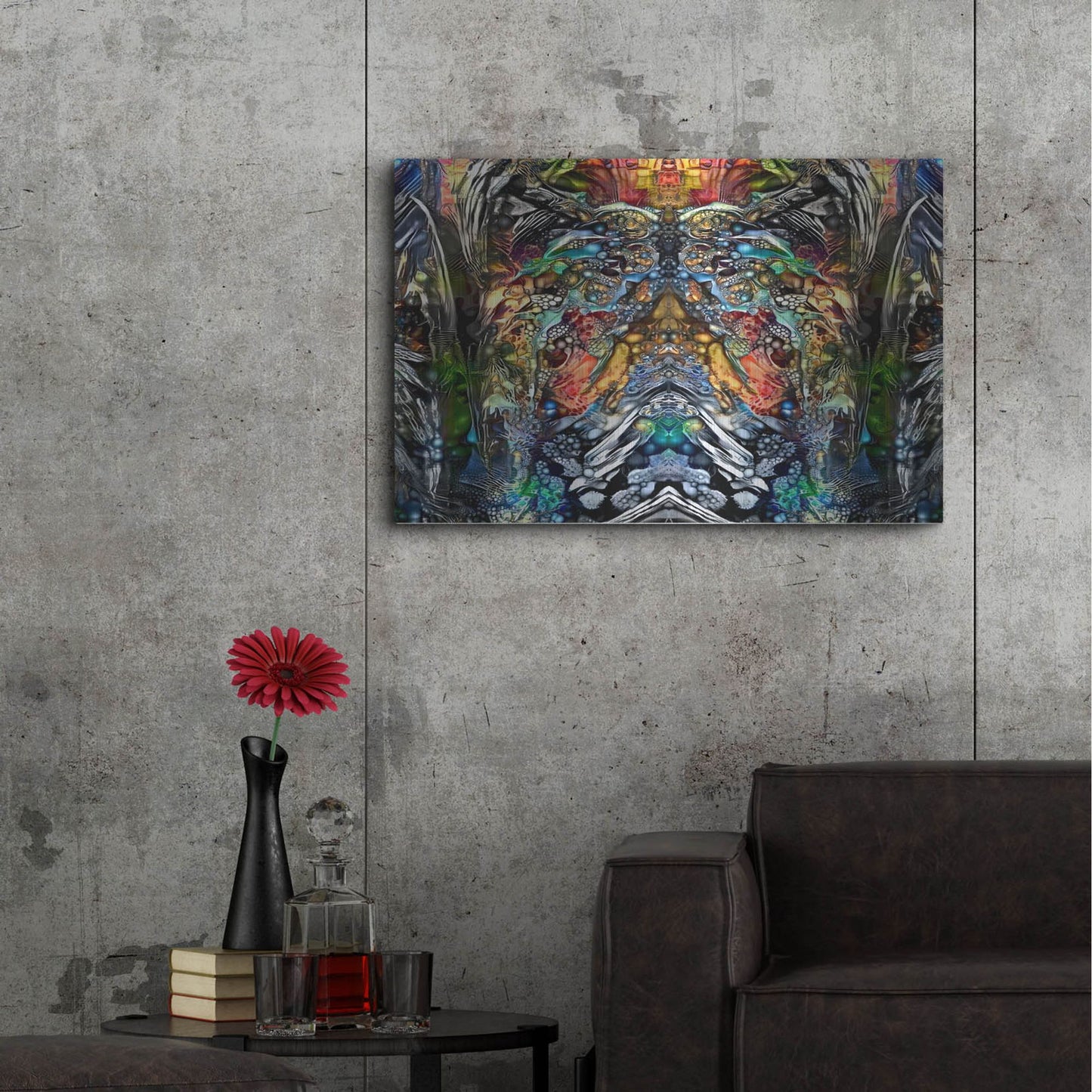 Luxe Metal Art 'Emerging' by Pedro Gavidia, Metal Wall Art,36x24