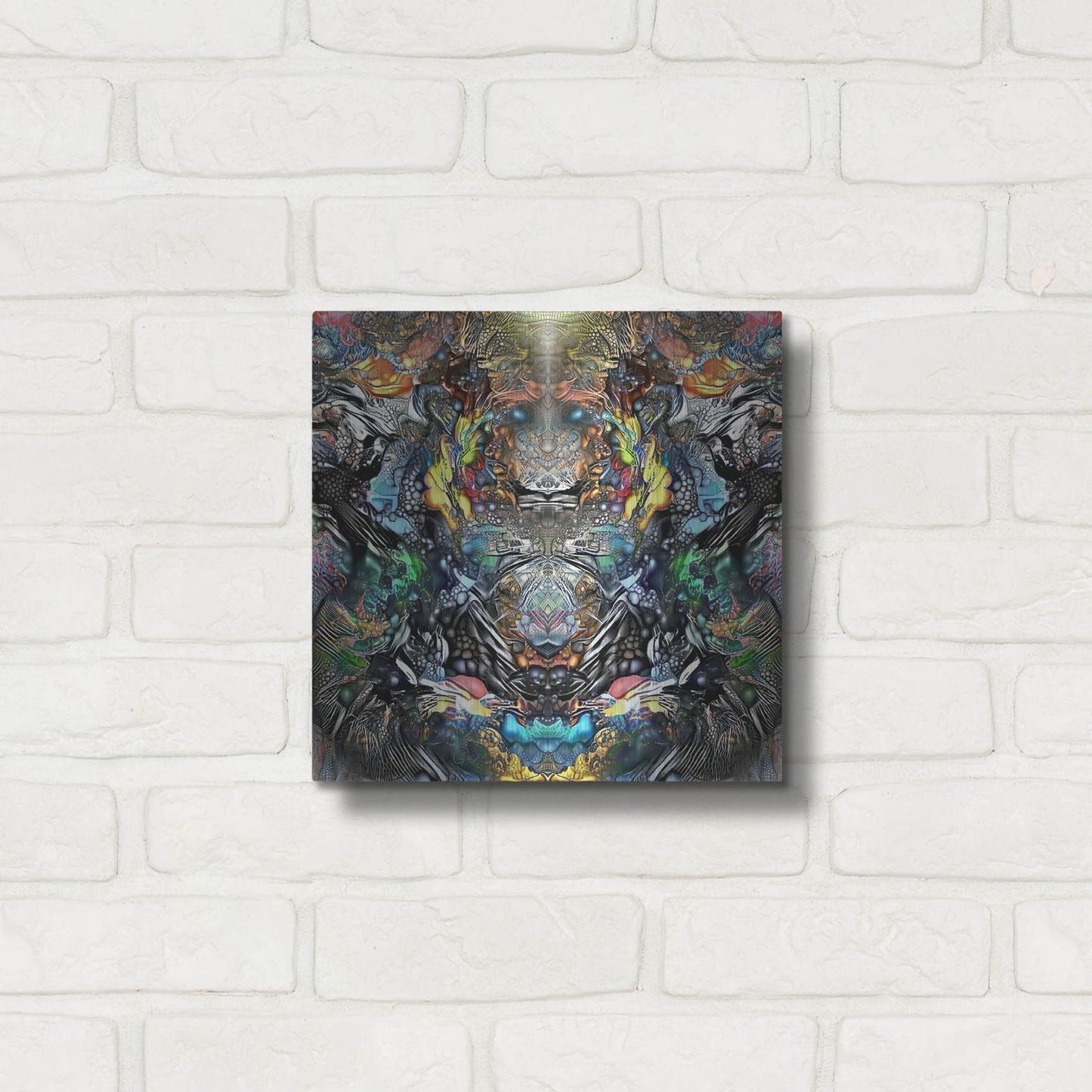 Luxe Metal Art 'Guardian Of Chapultepec' by Pedro Gavidia, Metal Wall Art,12x12