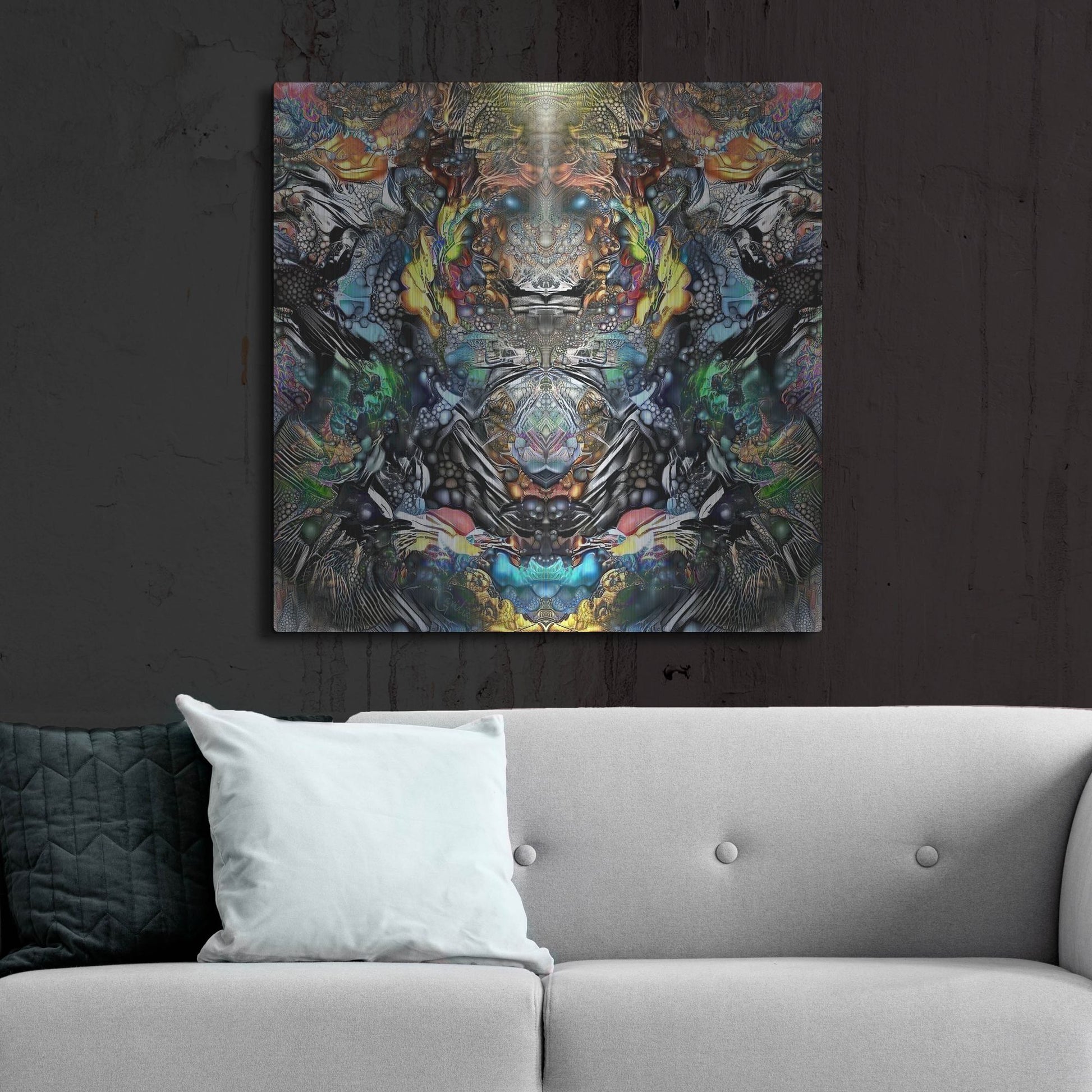 Luxe Metal Art 'Guardian Of Chapultepec' by Pedro Gavidia, Metal Wall Art,36x36