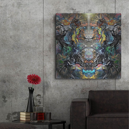 Luxe Metal Art 'Guardian Of Chapultepec' by Pedro Gavidia, Metal Wall Art,36x36