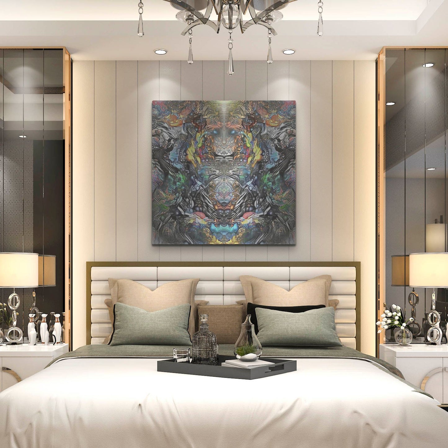 Luxe Metal Art 'Guardian Of Chapultepec' by Pedro Gavidia, Metal Wall Art,36x36