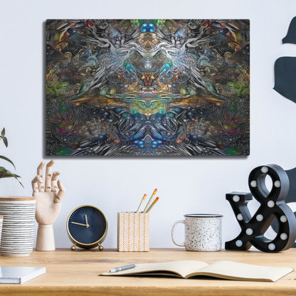 Luxe Metal Art 'Khepri' by Pedro Gavidia, Metal Wall Art,16x12