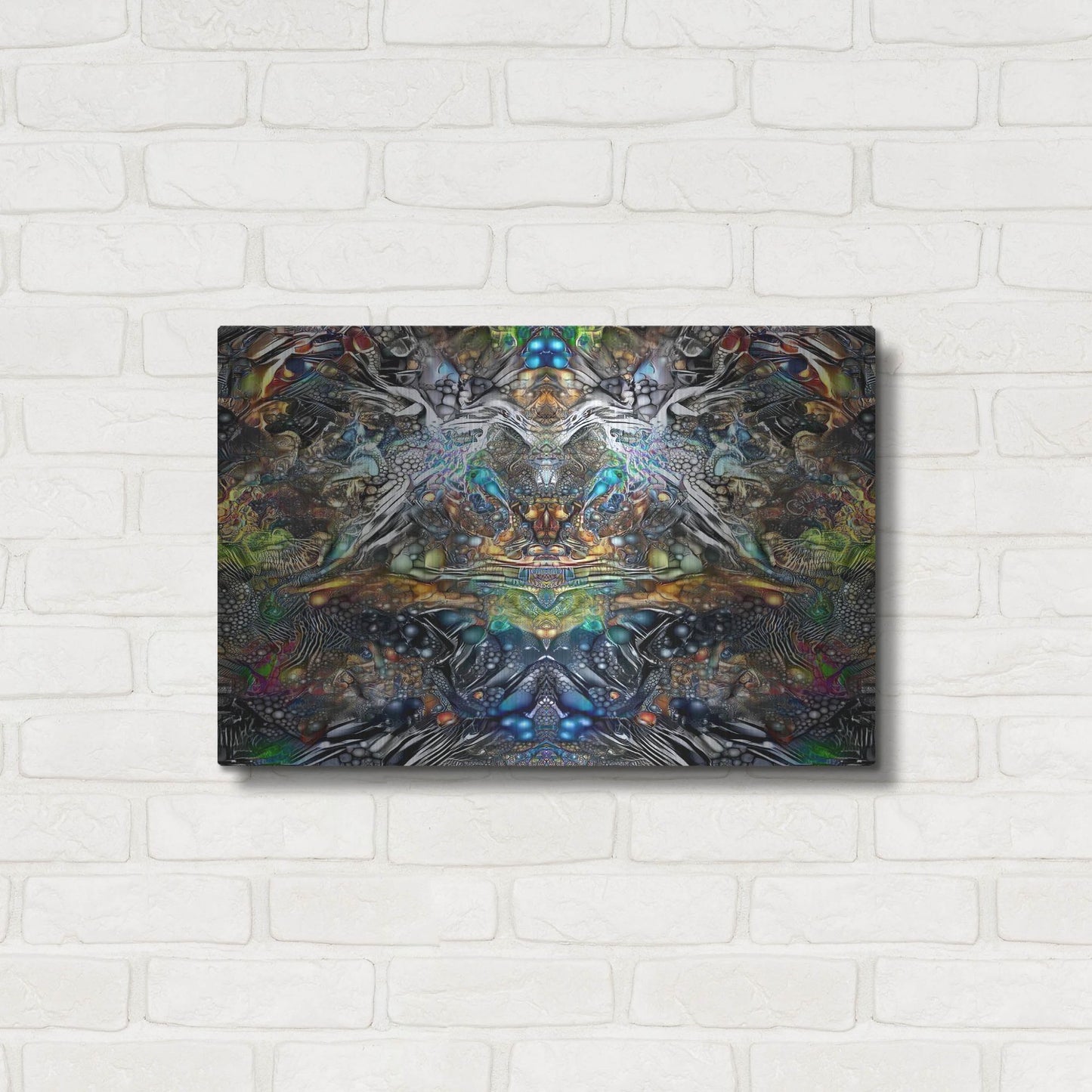 Luxe Metal Art 'Khepri' by Pedro Gavidia, Metal Wall Art,24x16