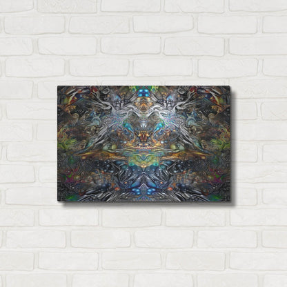 Luxe Metal Art 'Khepri' by Pedro Gavidia, Metal Wall Art,24x16