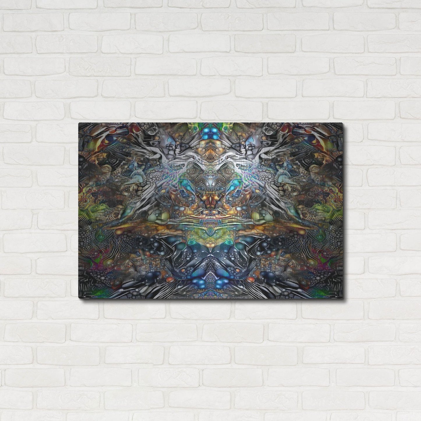 Luxe Metal Art 'Khepri' by Pedro Gavidia, Metal Wall Art,36x24