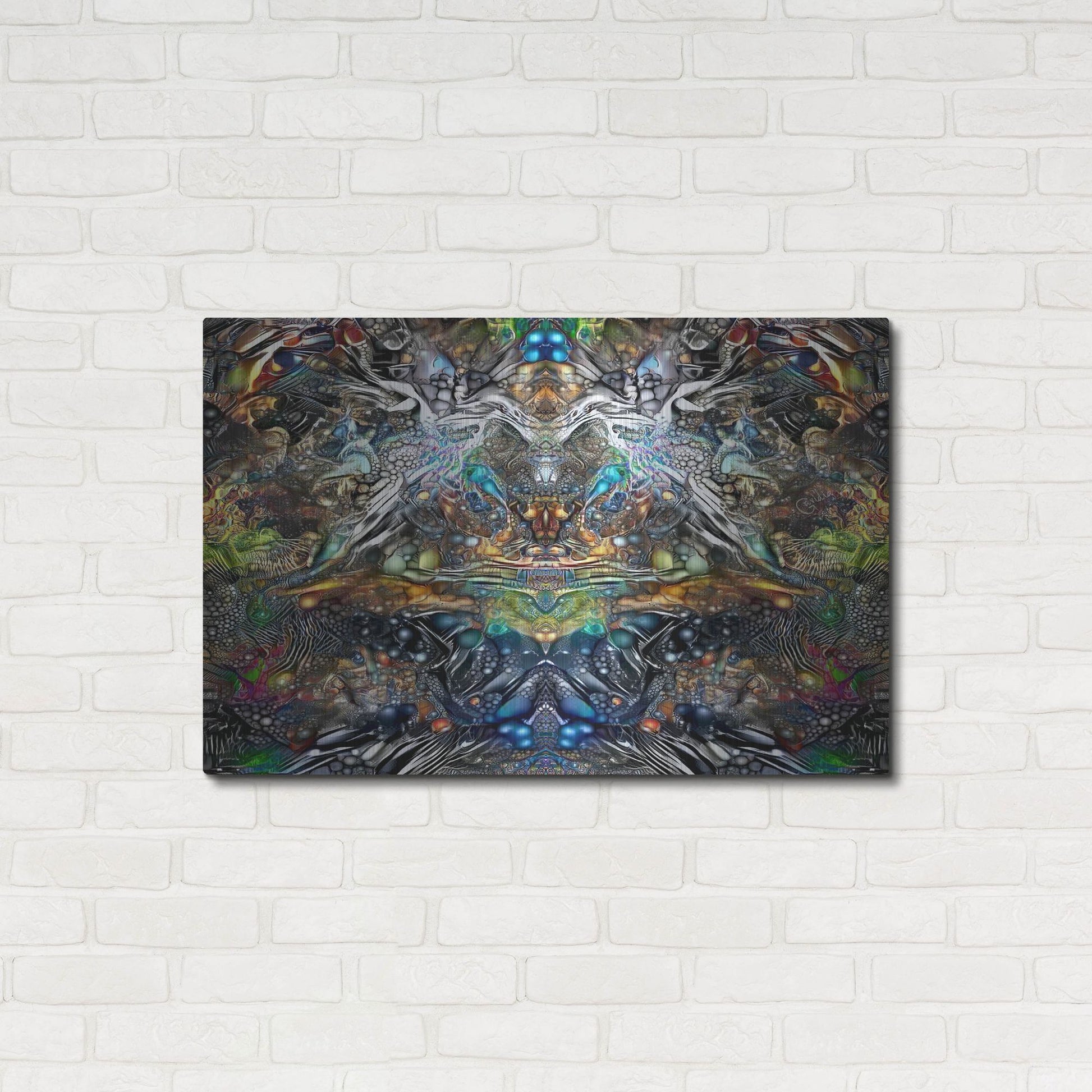 Luxe Metal Art 'Khepri' by Pedro Gavidia, Metal Wall Art,36x24