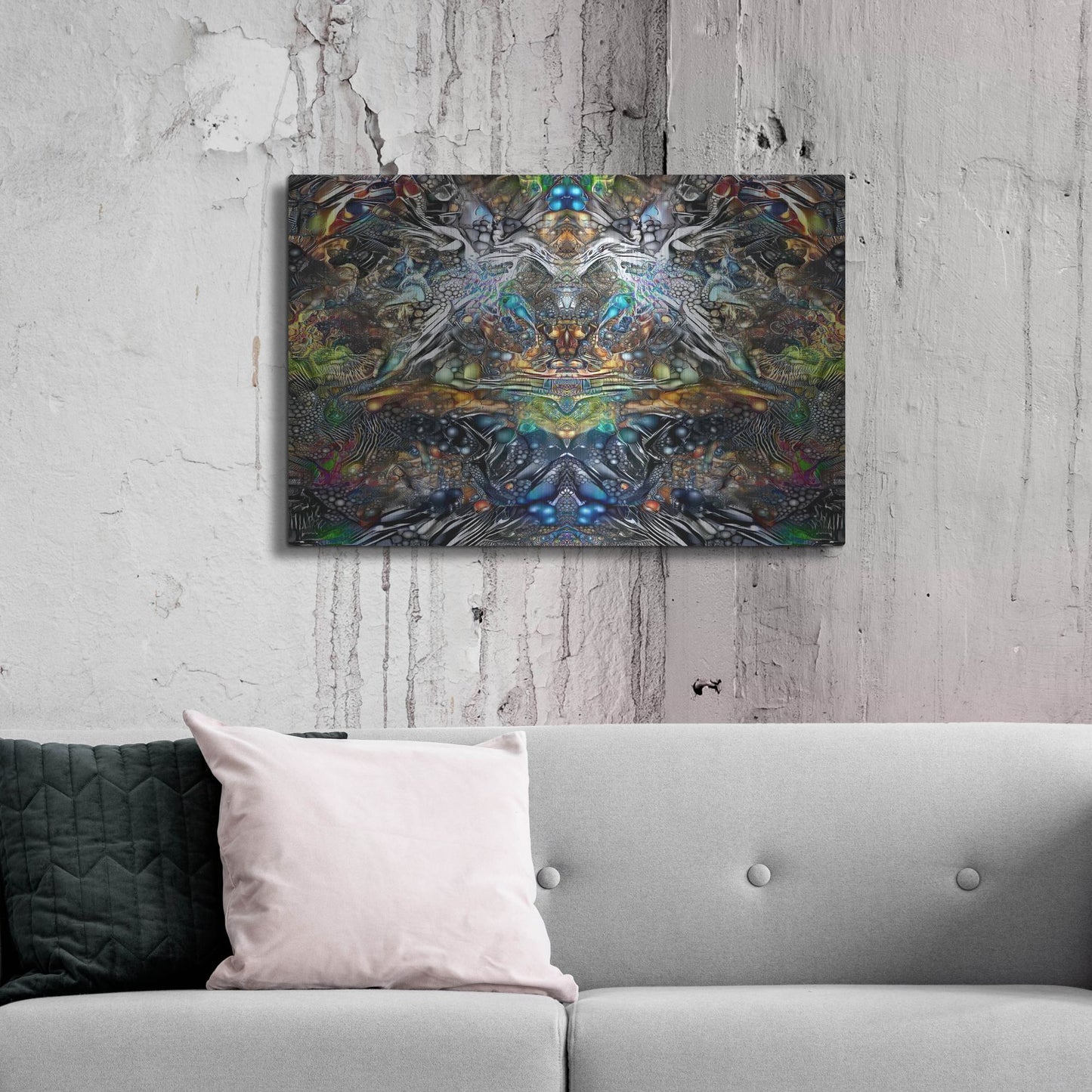 Luxe Metal Art 'Khepri' by Pedro Gavidia, Metal Wall Art,36x24