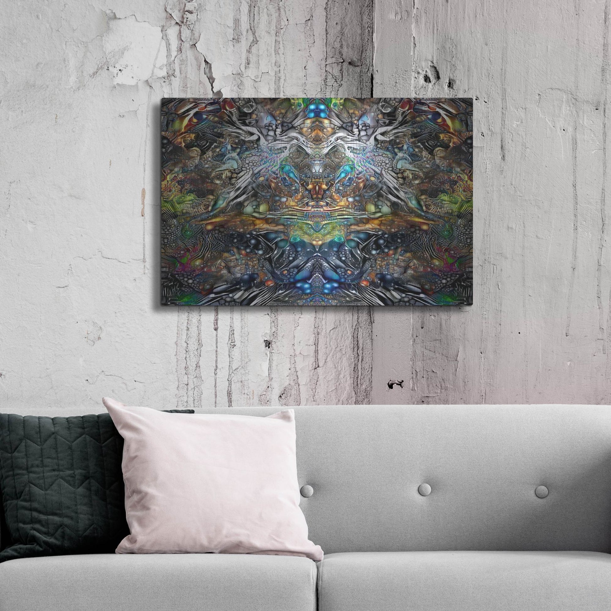 Luxe Metal Art 'Khepri' by Pedro Gavidia, Metal Wall Art,36x24