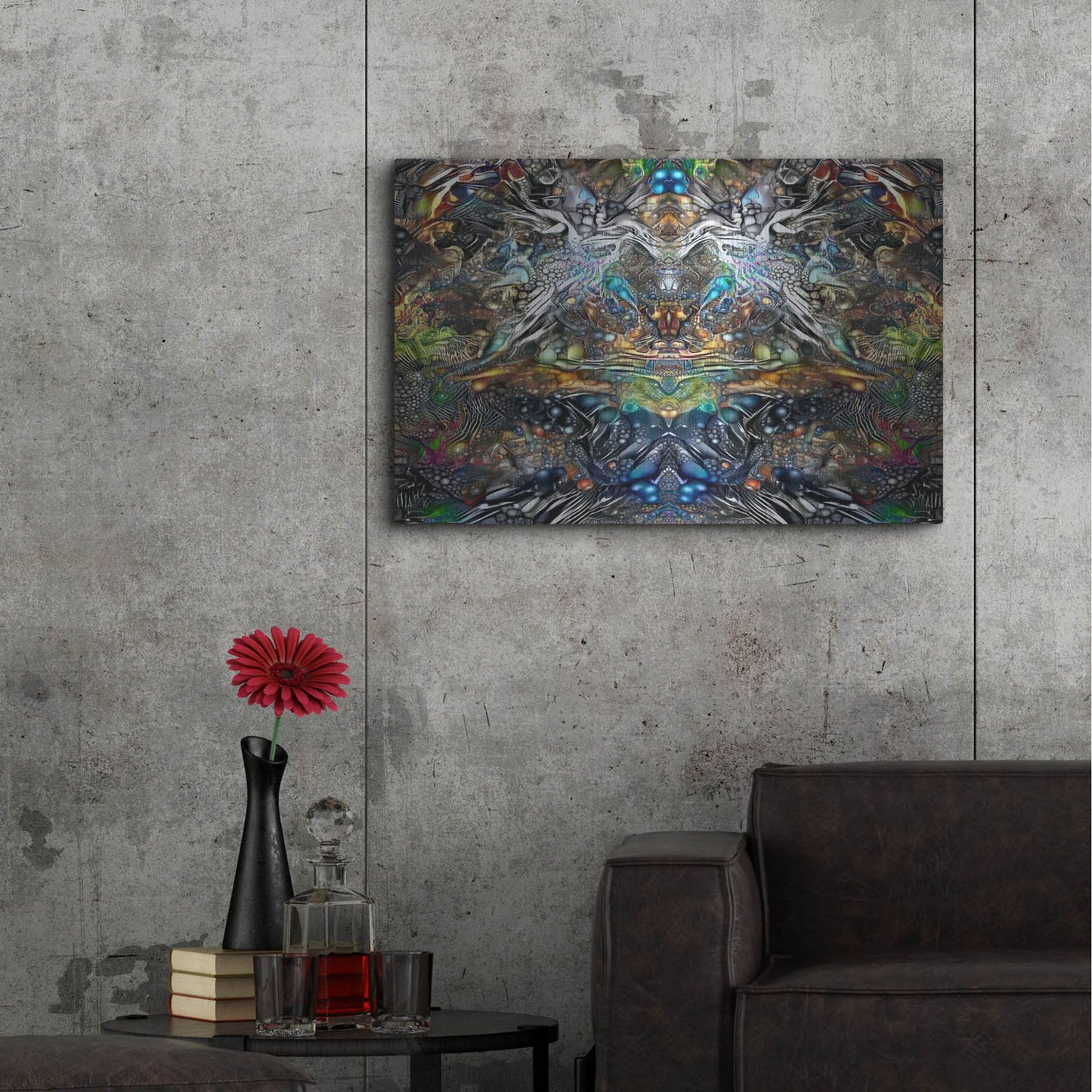 Luxe Metal Art 'Khepri' by Pedro Gavidia, Metal Wall Art,36x24
