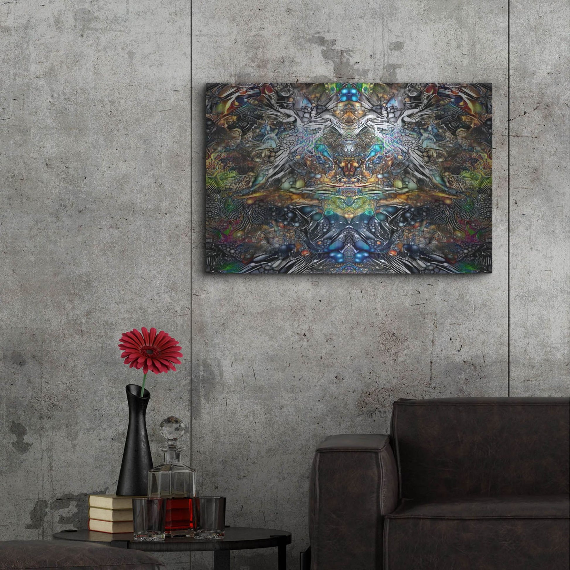 Luxe Metal Art 'Khepri' by Pedro Gavidia, Metal Wall Art,36x24