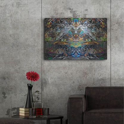 Luxe Metal Art 'Khepri' by Pedro Gavidia, Metal Wall Art,36x24