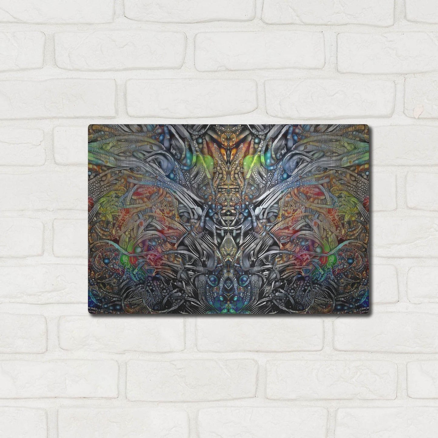 Luxe Metal Art 'King Of The Crickets' by Pedro Gavidia, Metal Wall Art,16x12