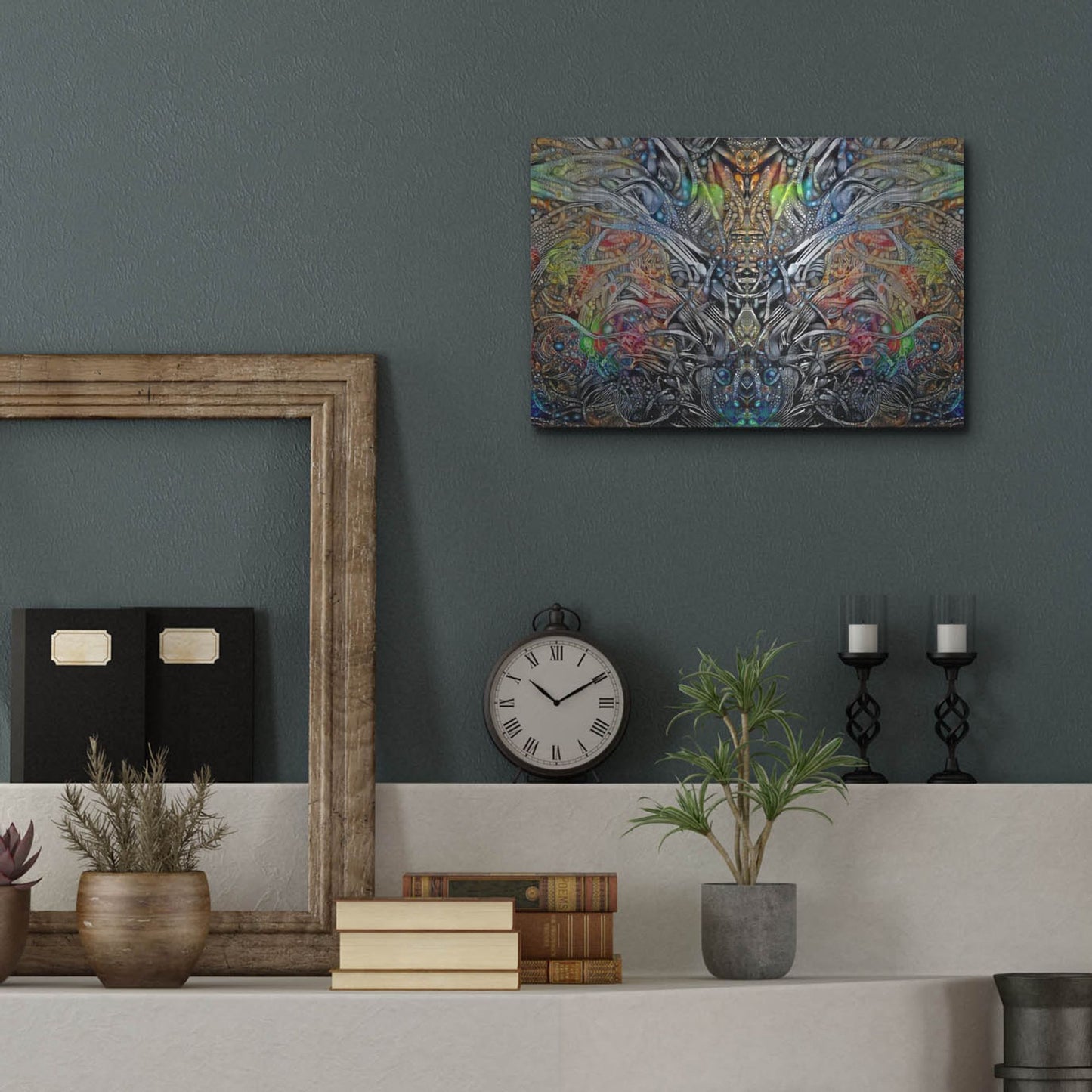 Luxe Metal Art 'King Of The Crickets' by Pedro Gavidia, Metal Wall Art,16x12