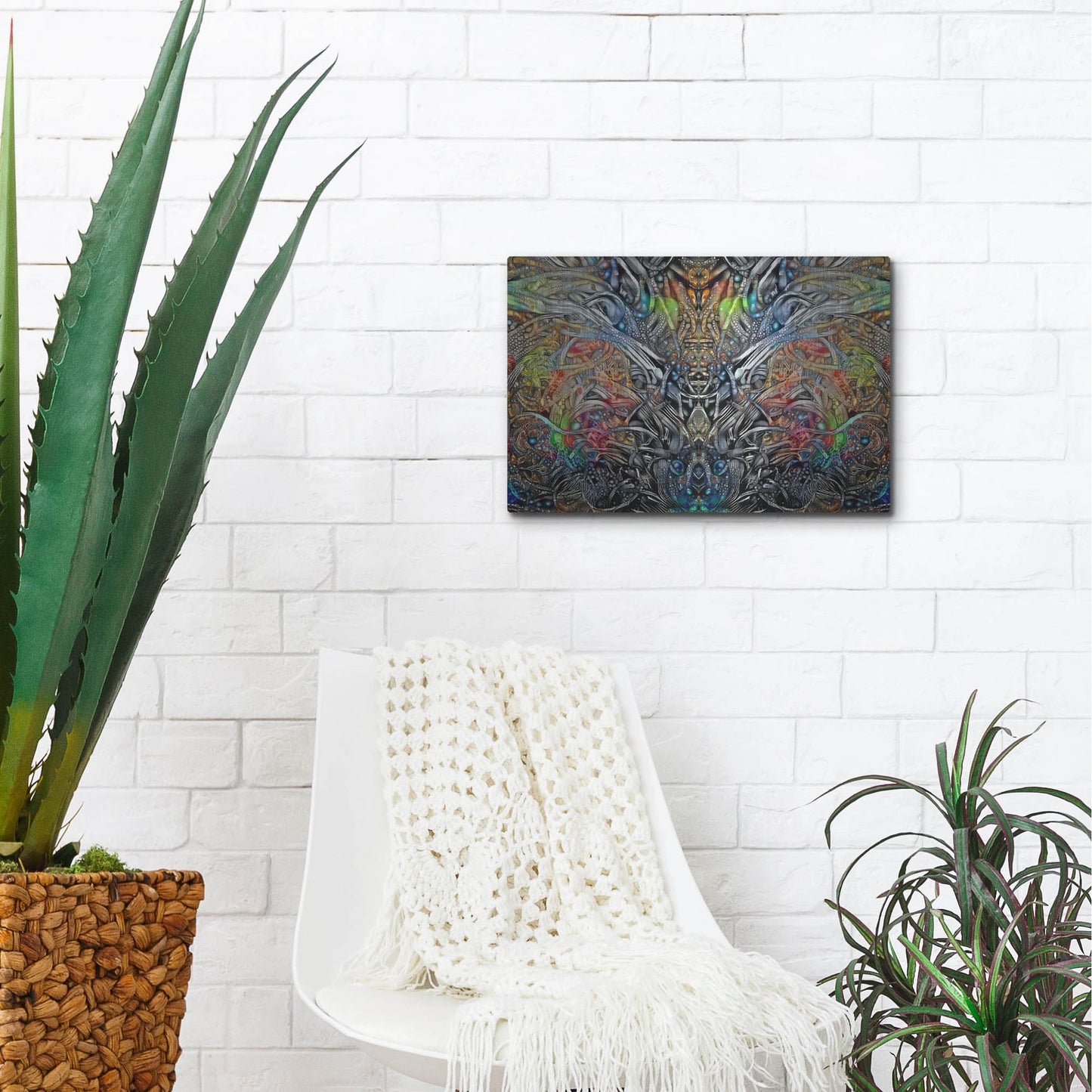 Luxe Metal Art 'King Of The Crickets' by Pedro Gavidia, Metal Wall Art,16x12