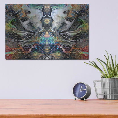 Luxe Metal Art 'Legacy Plume' by Pedro Gavidia, Metal Wall Art,16x12