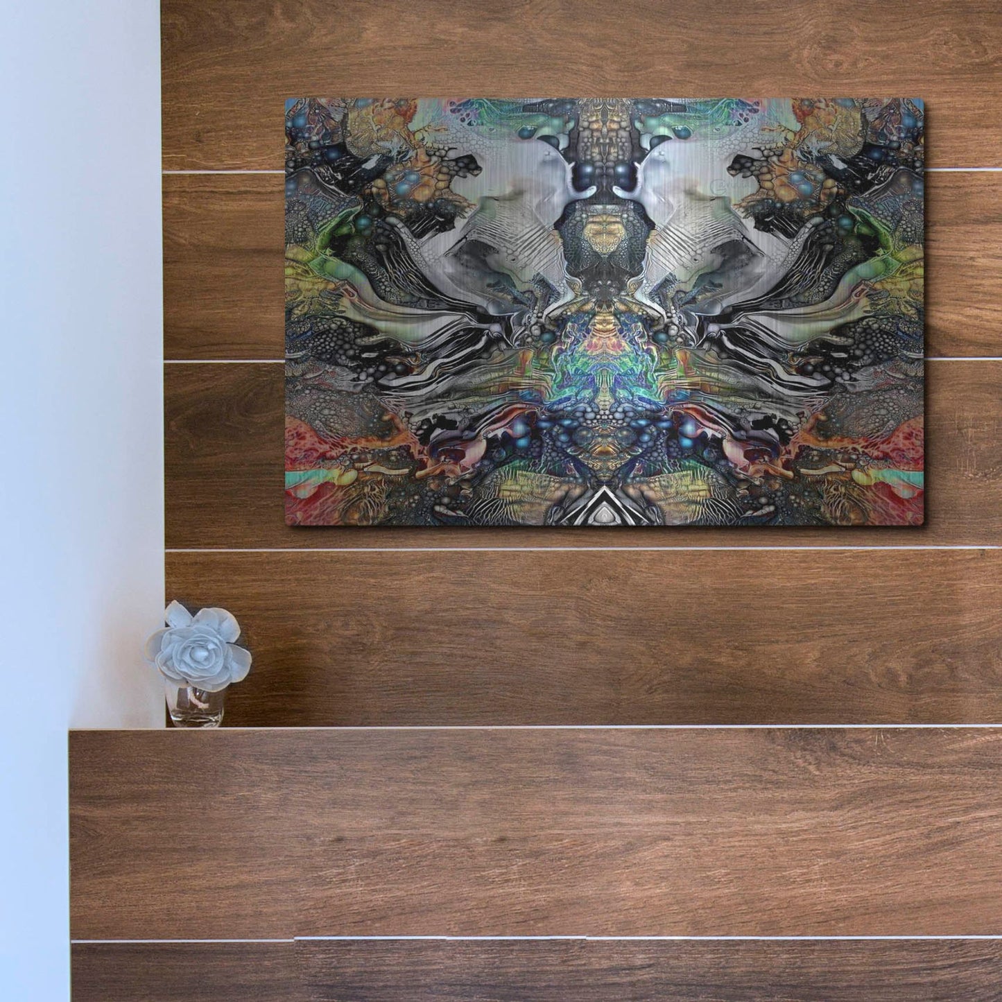 Luxe Metal Art 'Legacy Plume' by Pedro Gavidia, Metal Wall Art,16x12