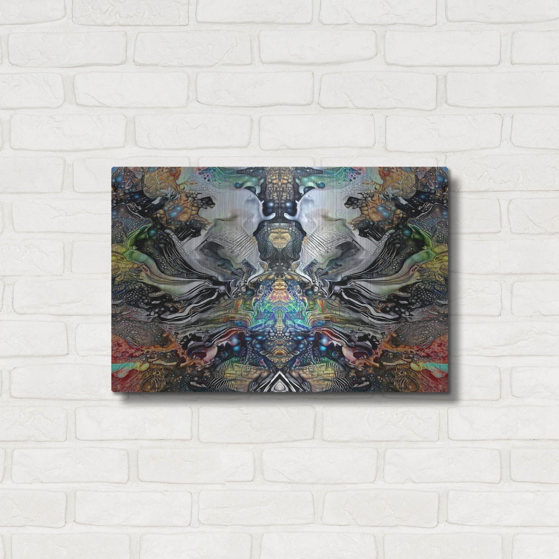 Luxe Metal Art 'Legacy Plume' by Pedro Gavidia, Metal Wall Art,24x16