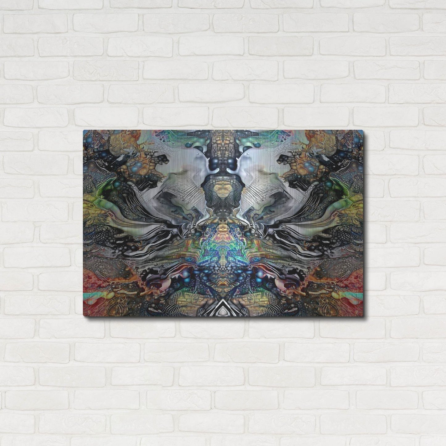 Luxe Metal Art 'Legacy Plume' by Pedro Gavidia, Metal Wall Art,36x24