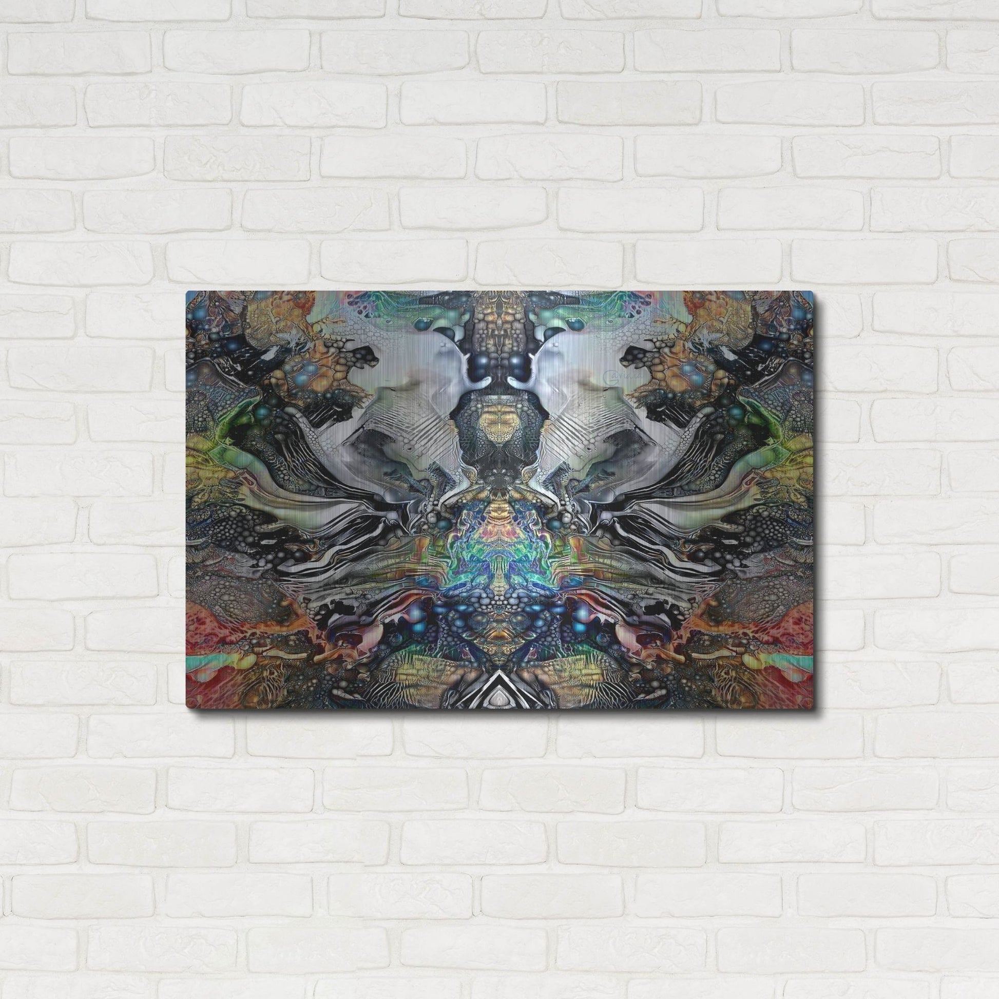 Luxe Metal Art 'Legacy Plume' by Pedro Gavidia, Metal Wall Art,36x24